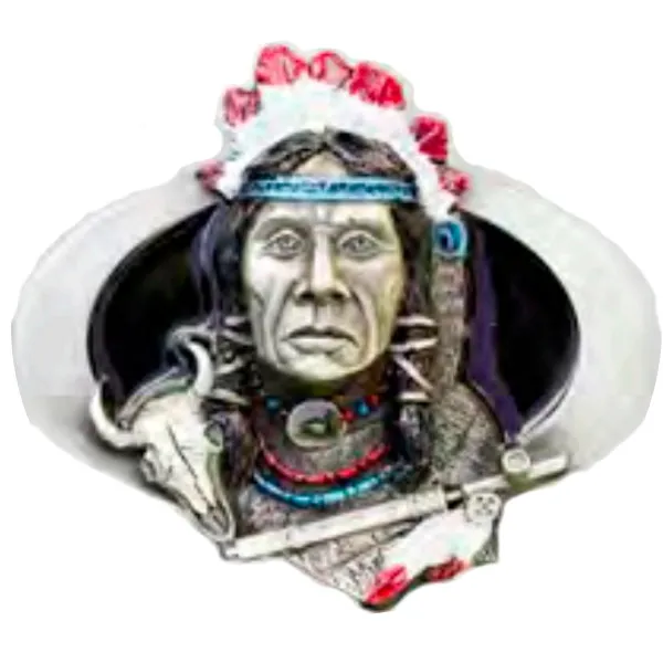 Belt Buckle Indian Chief