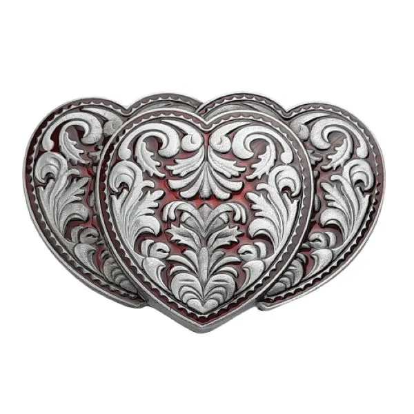 Belt Buckle 3 Hearts