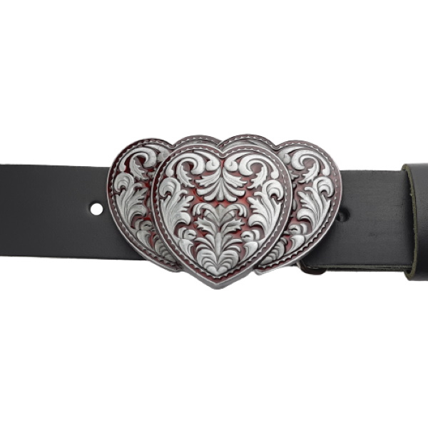 Belt Buckle 3 Hearts