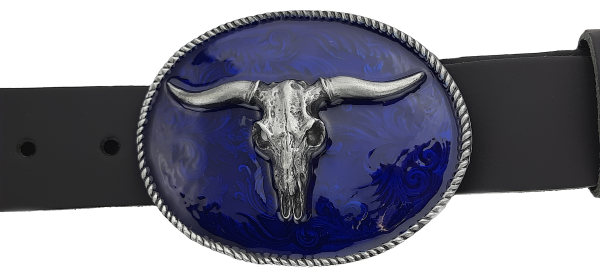 Gürtelschnalle Longhorn