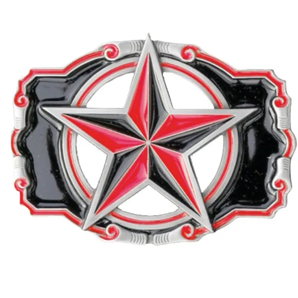 Belt Buckle Star red