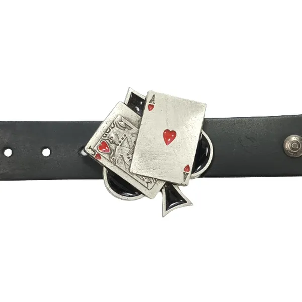 Belt Buckle Cards with belt