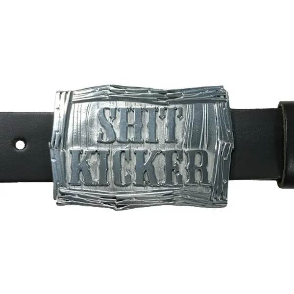 Gürtelschnalle Shit Kicker mit Gürtel