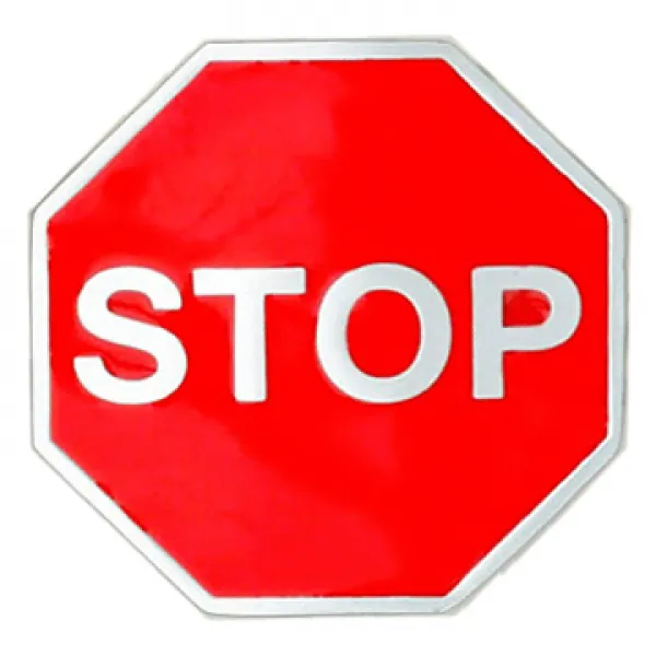 Gürtelschnalle STOP