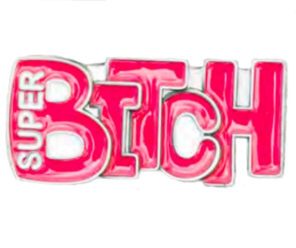 Gürtelschnalle Super Bitch