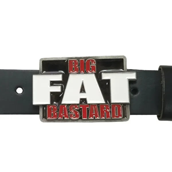 Belt Buckle Big Fat Bastard with belt
