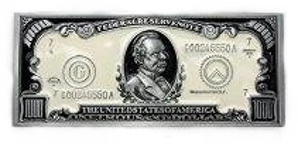 Gürtelschnalle Eintausend Dollar Banknotea