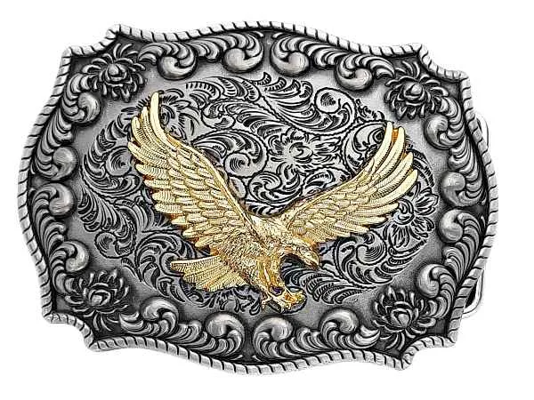 Gürtelschnalle Goldener Adler, Western-Style