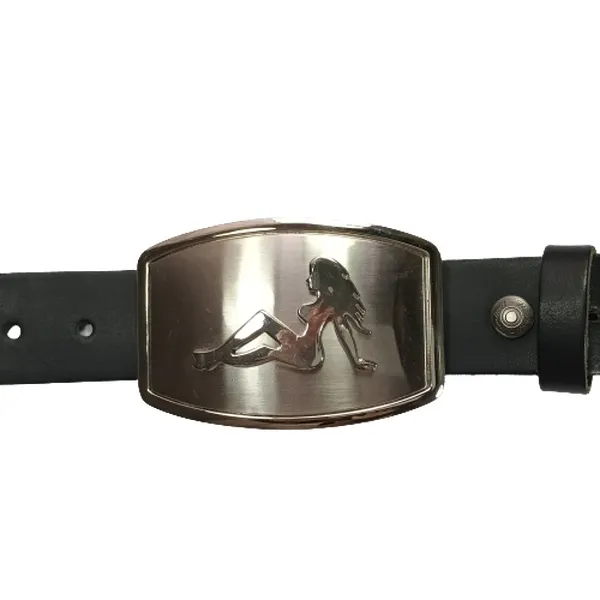 Belt Buckle Trucker Lady with belt