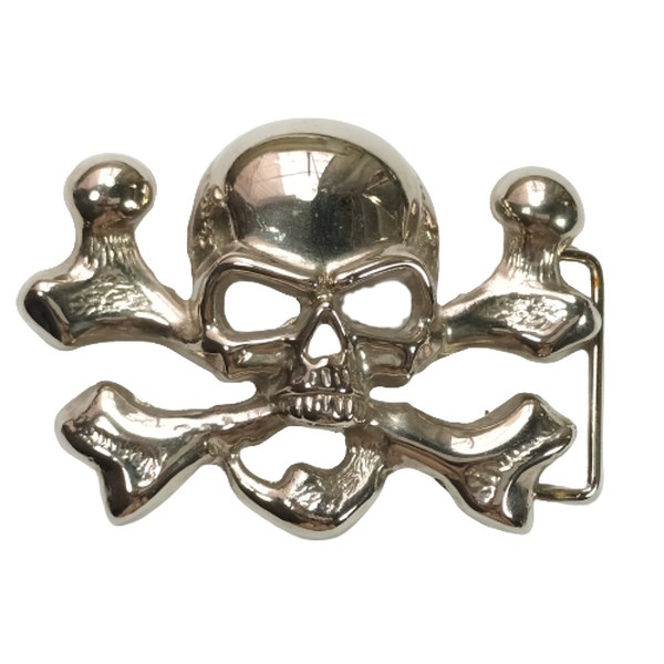 Belt Buckle Skull with bones
