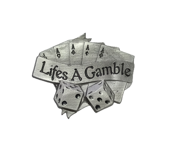 Belt Buckle Lifes A Gamble