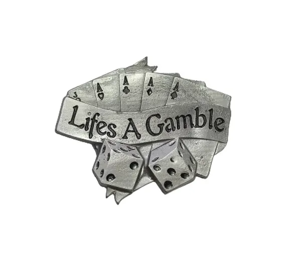Gürtelschnalle Lifes A Gamble