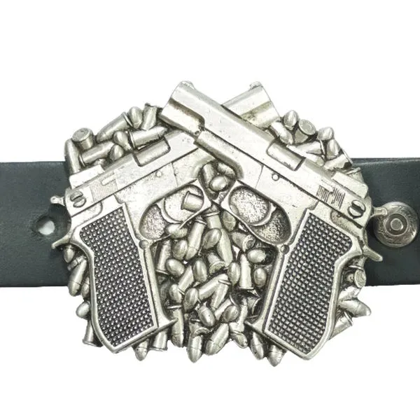 Belt Buckle Guns with bullets with belt