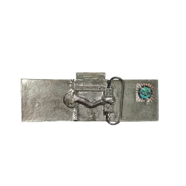 Belt Buckle Double Record Player back