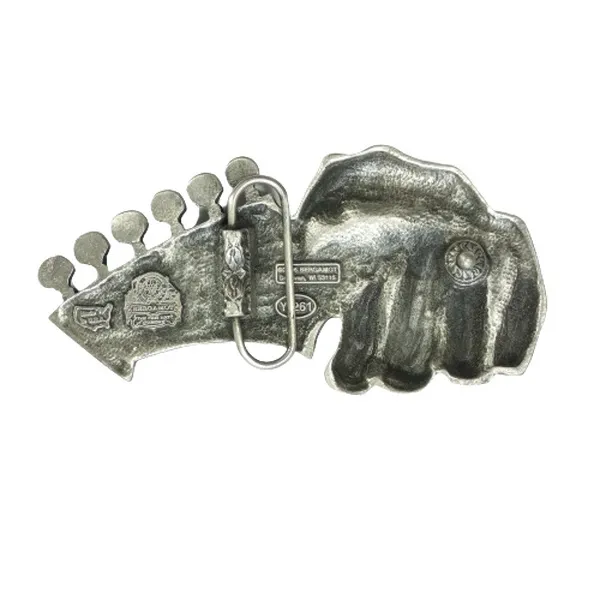 Belt Buckle Guitar Head with Hand back