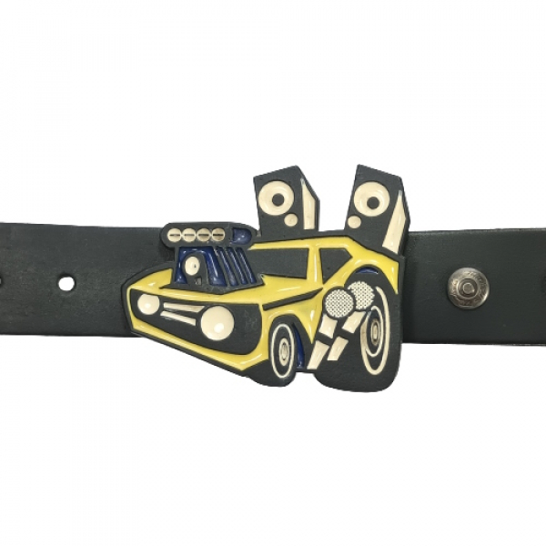 Belt Buckle Car with speakers with belt