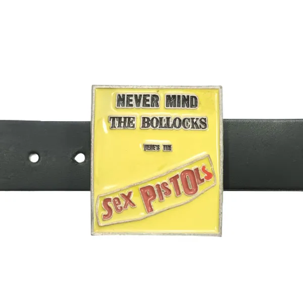 Gürtelschnalle Sex Pistols Never Mind mit Gürtel