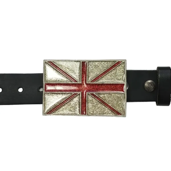 Gürtelschnalle Union Jack mit Gürtel