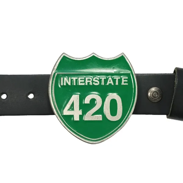 Belt Buckle Interstate 420 with belt
