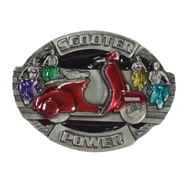 Belt Buckle Scooter Power - Vespa motor scooter