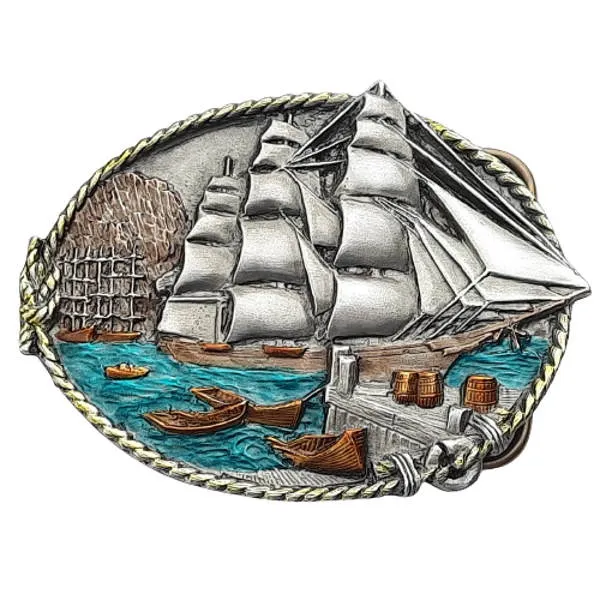 Guertelschnalle Segelschiff