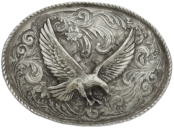 Belt Buckle Flying Eagle + Decorations