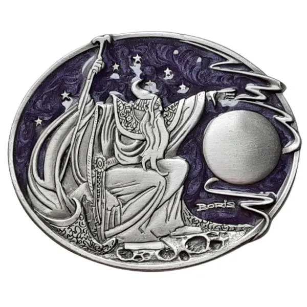 Belt Buckle Wizard Fortune Teller Astrologer
