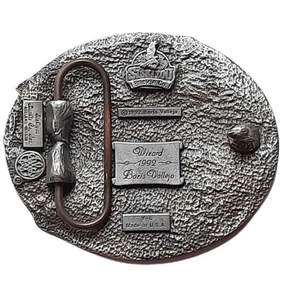 Belt Buckle Wizard Fortune Teller Astrologer back