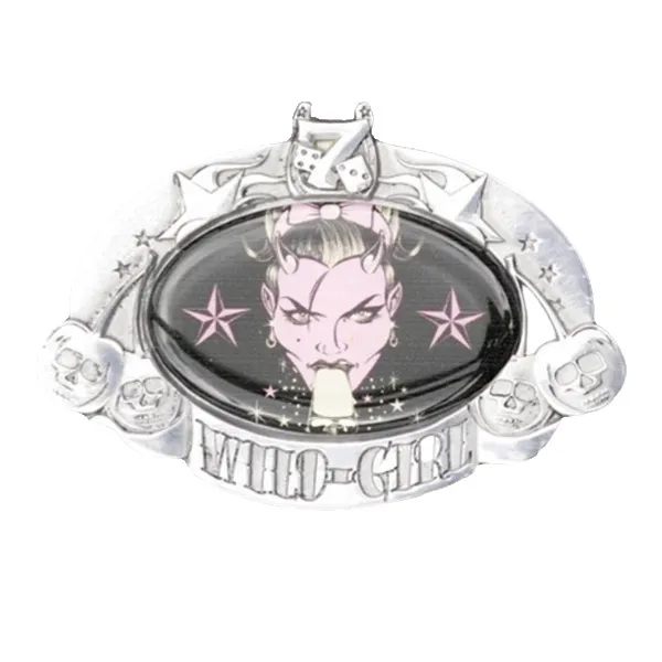Design Belt Buckle D. Vicente - Wild Girl - Ice Lick Design Belt Buckle D. Vicente - Wild Girl - Ice Lick