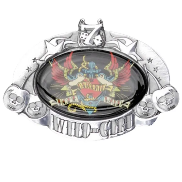 Design Belt Buckle D. Vicente - Wild Girl - Homeward Design Belt Buckle D. Vicente - Wild Girl - Homeward