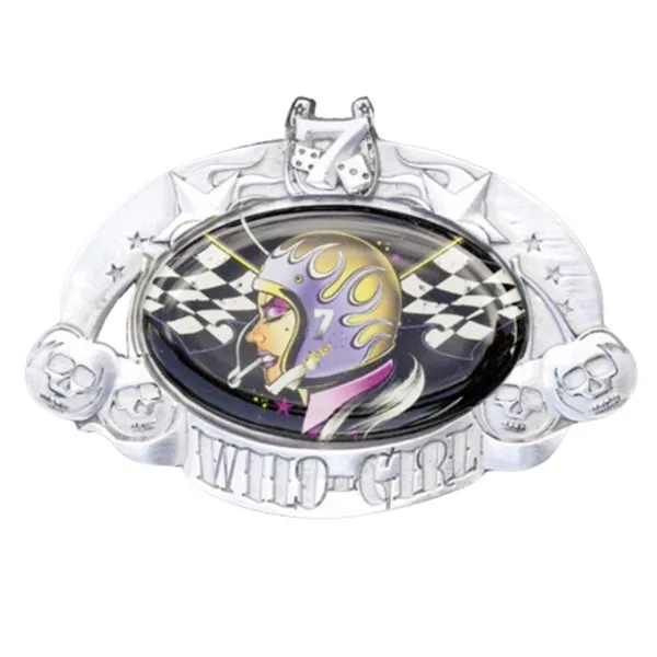 Design Belt Buckle D. Vicente - Wild Girl - Racing Girl Design Belt Buckle D. Vicente - Wild Girl - Racing Girl