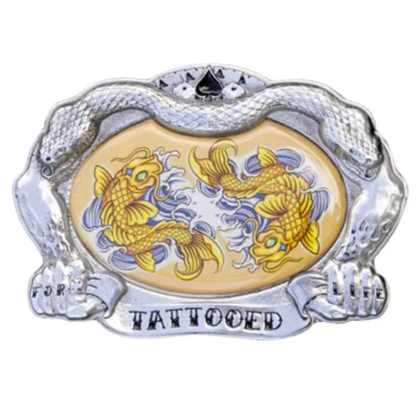 Design Belt Buckle D. Vicente - Tattooed Fish Design Belt Buckle D. Vicente - Tattooed Fish