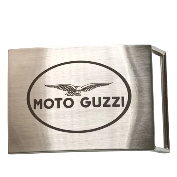 Custom Belt Buckle with Logo laser engraved Moto Guzzi