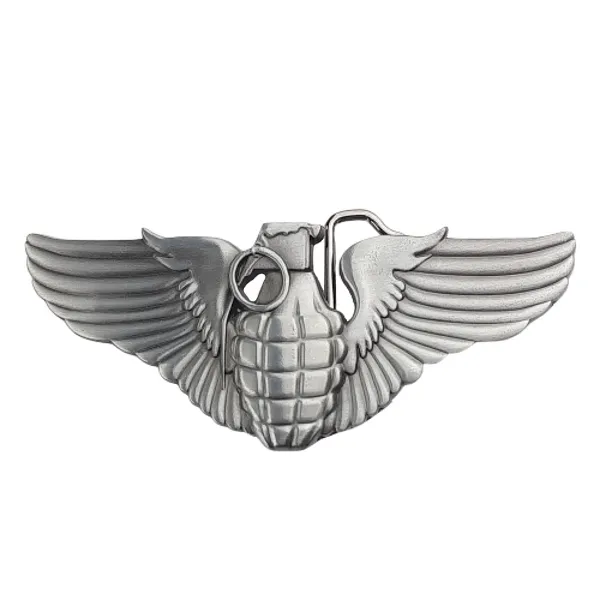 Belt Buckle Grenade with Wings