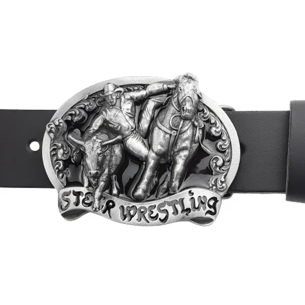 Belt Buckle Steer Wrestling