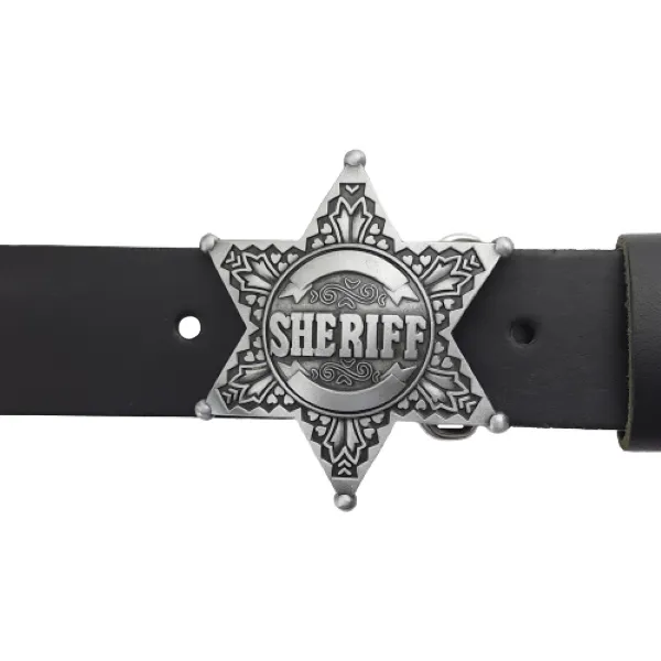 Gürtelschnalle Sheriff Star