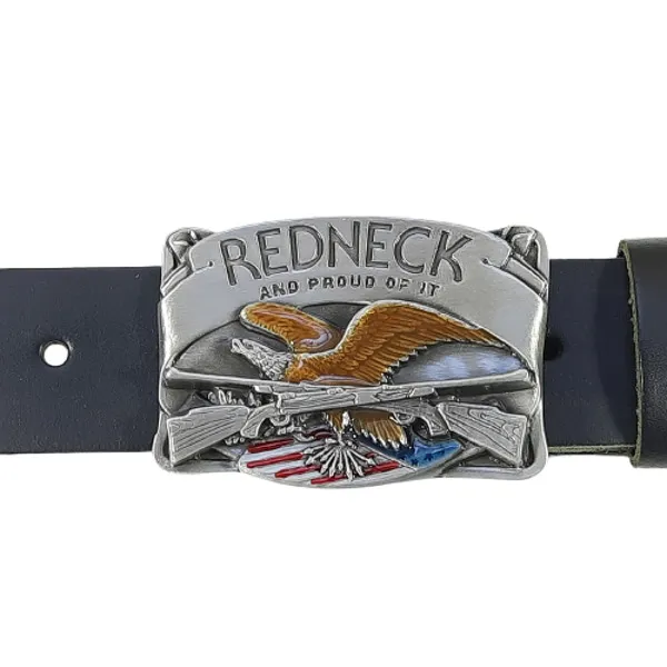 Gürtelschnalle Redneck am Gürtel
