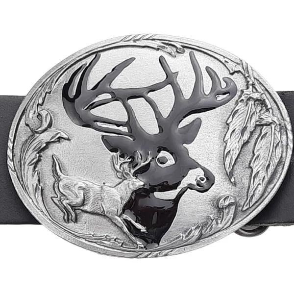 Buckle Deer with Belt Detail