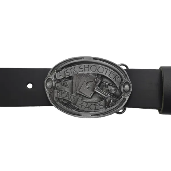 Belt Buckle Six Shooter