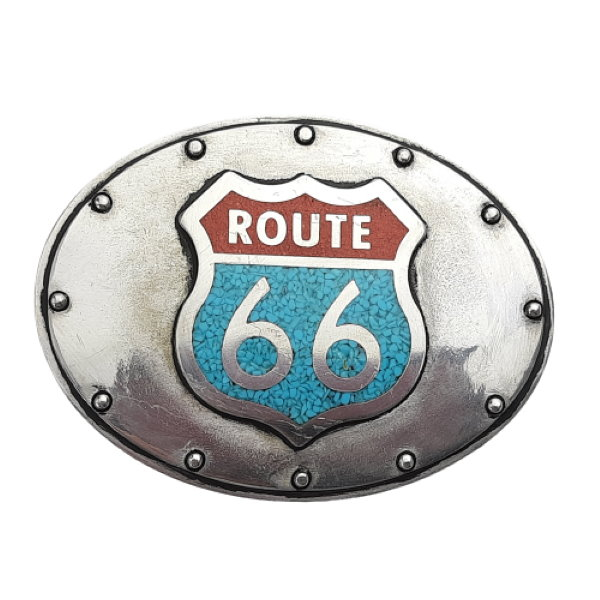 Gürtelschnalle Route 66