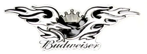 Belt Buckle Budweiser Crown & Flames