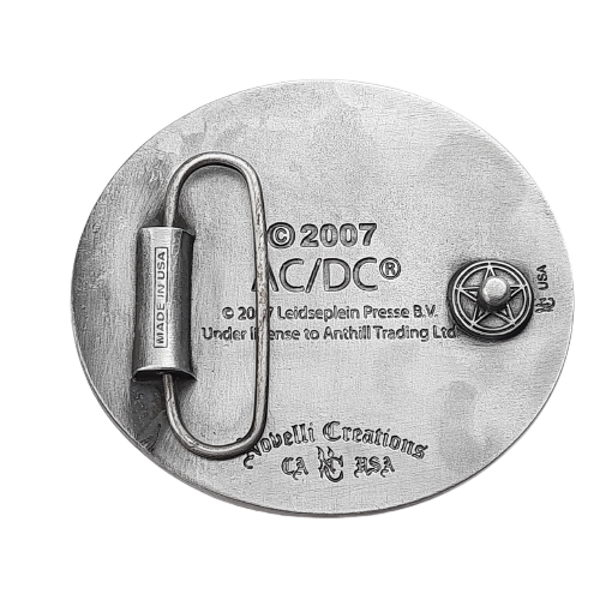 Guertelschnalle AC/DC High Voltage Rueckseite