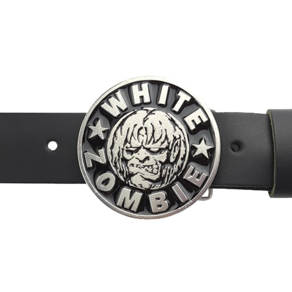 Gürtschnalle White Zombie am Gürtel