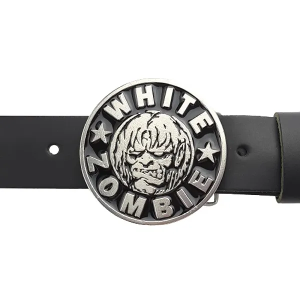 Gürtschnalle White Zombie am Gürtel