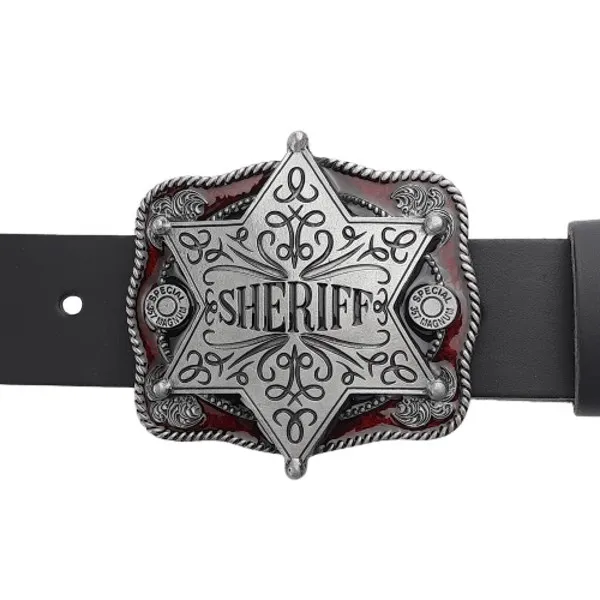 Belt Buckle Sheriff Star