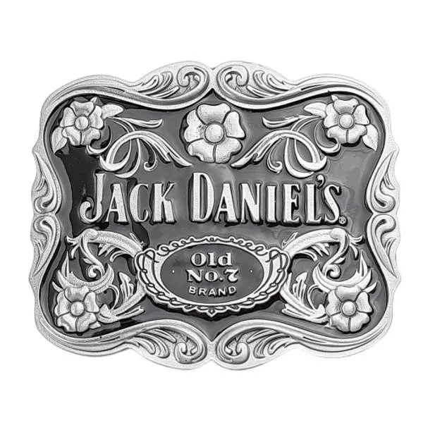 Belt Buckle Jack Daniels (TM), silver/black