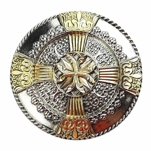 Guertelschnalle Keltisches Kreuz