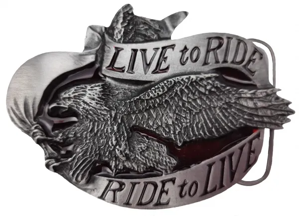 Belt Buckle Live to Ride