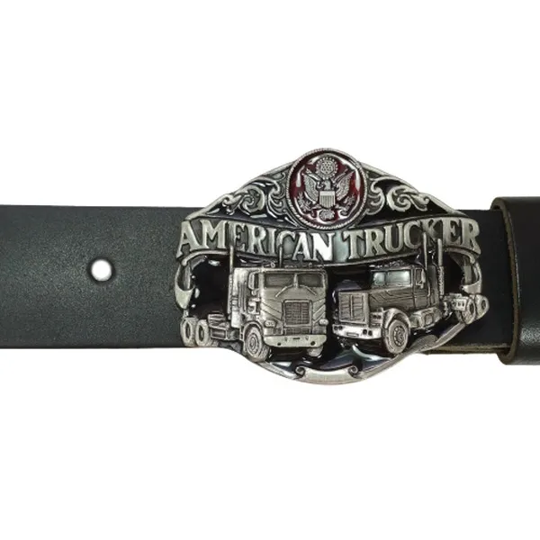 Belt Buckle American Trucker with belt