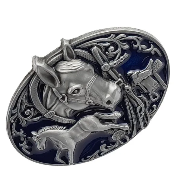 Belt Buckle Horses